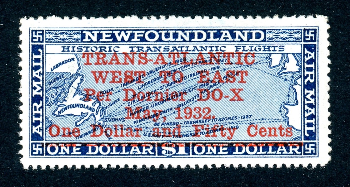 Newfoundland Scott C12 MNH F-VF, 1932 DOX Airmail (SCV $350)