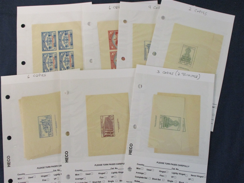 Spain - Civil War Era Unused Souvenir Sheets (Est $150-200)