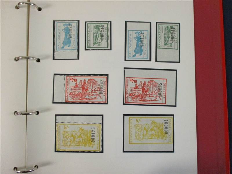 Great Britain 1971 Postal Strike Topical in Specialty Album (Est $100-150)