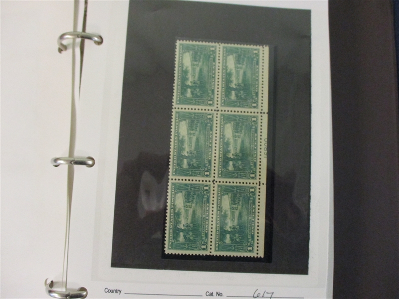 Dealer Stock of Plate Blocks 1909 - 1990's (Est $400-600)