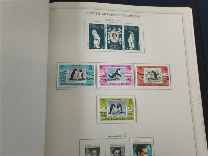 British Antarctic Collection, Mostly Mint with FDC's (Est $200-250)
