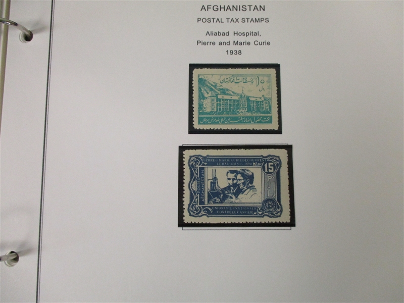 Afghanistan Mint/Used Collection on Homemade Pages to 2000 (Est $200-250)
