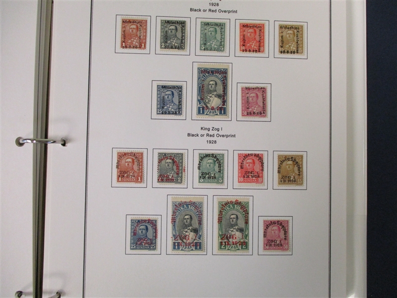 Albania Mint/Used Collection on Homemade Pages to 1990s (Est $600-900)