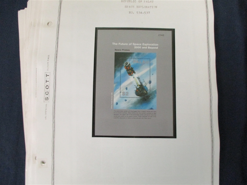 Palau MNH Collection on Album Pages (Est $300-500)