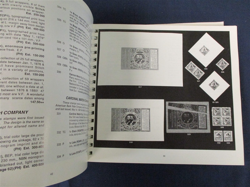 The Morton Dean Joyce Private Die Proprietary Collection Auction Catalog 1991 (Est $50-60)