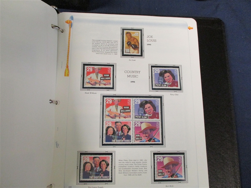 USA Commemorative Collection on White Ace Pages 1960-91 (Face $450)