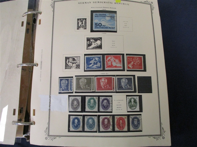 GDR DDR Collections in Binder and Album (Est $100-150)