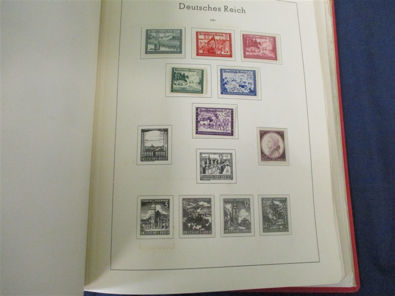 Germany in 2 Old-Tyme Lighthouse Hingeless Springback Albums (Est $60-90)