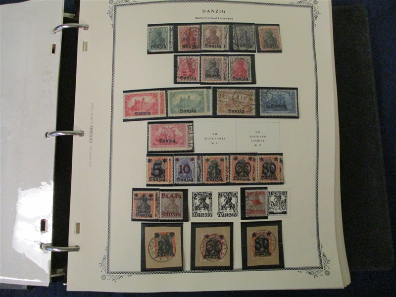German Offices and Colonies Collection in 2 Scott Specialty Albums (Est $600-900)