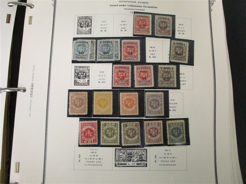 German Offices and Colonies Collection in 2 Scott Specialty Albums (Est $600-900)