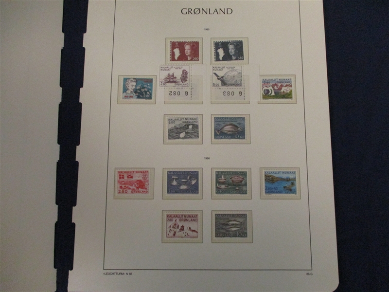 Greenland Collection on Hingeless Pages to 1985 (Est $90-120)