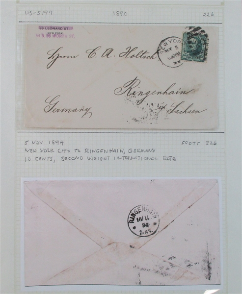Bureau Issues on Cover, 1890-1898, 15 Different (Est $150-250)