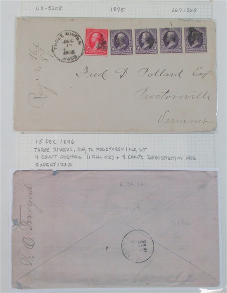 Bureau Issues on Cover, 1890-1898, 15 Different (Est $150-250)