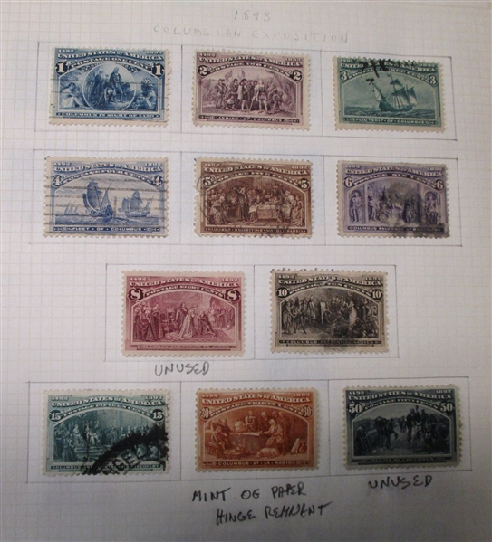 Nice US Collection on Homemade Pages (Est $150-180)