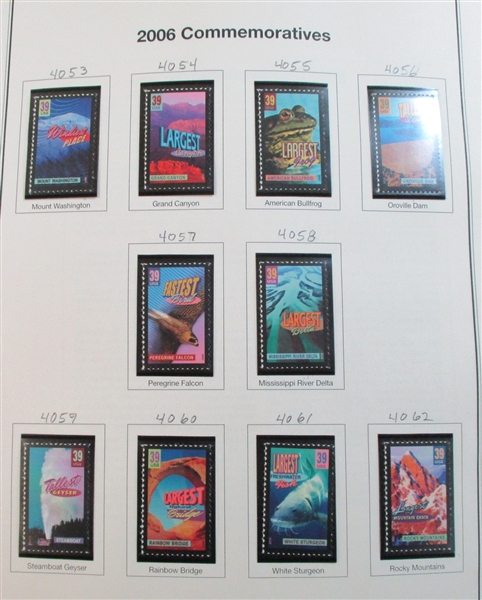 USA Mint Stamps on Mystic Pages, 1923-2013 (Face $1386)
