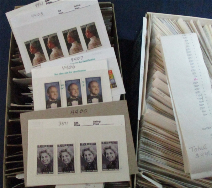 Large Postage Lot in 2 Shoeboxes, Early to Forevers (Face $1691)