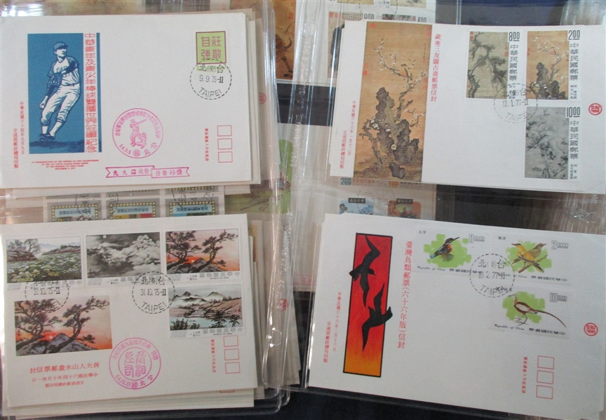 China First Day Covers, Over 500 Different (Est $750-900)