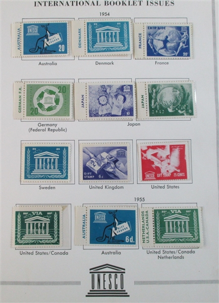 UNESCO Gift Stamps Accumulation (Est $60-90)