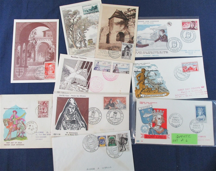 France First Day Cover Group, 1952//1978 (Est $150-200)