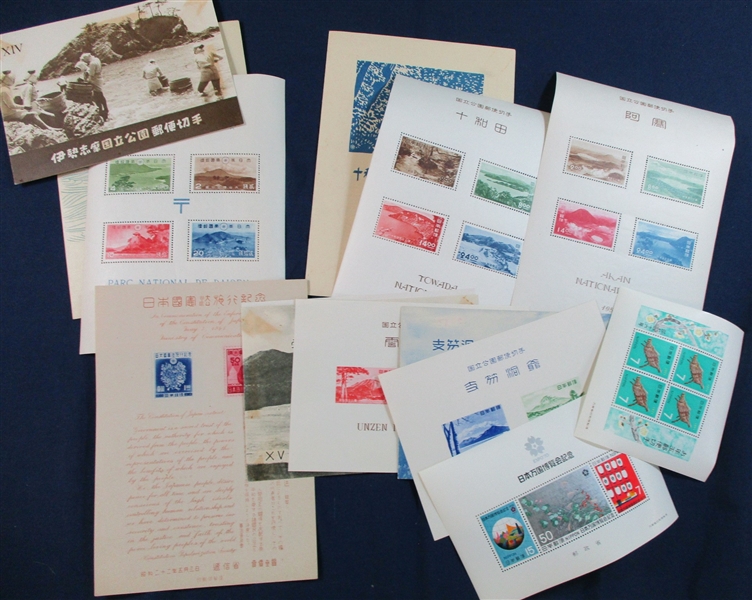 Japan Group of Better Mint Souvenir Sheets (SCV $851)
