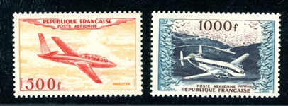 France Scott C31-C32 MNH VF Airmails (SCV $270)