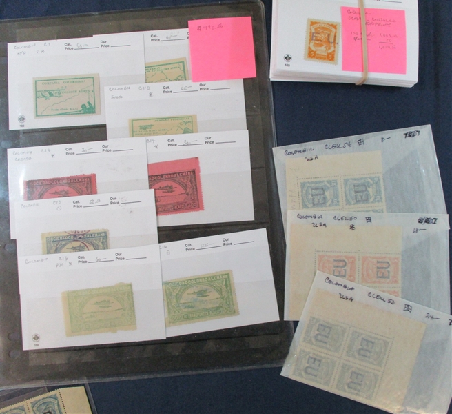 Colombia Airmails, Scadta-Consular Overprints (Est $400-600)
