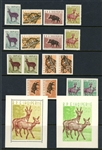 Albania 639-642 MNH Perf and Imperf Complete, 1962 Wildlife (SCV $345)