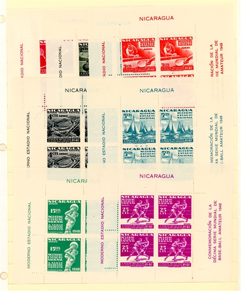 Nicaragua Scott C318a MNH Complete Set of Souvenir Sheets (SCV $475)