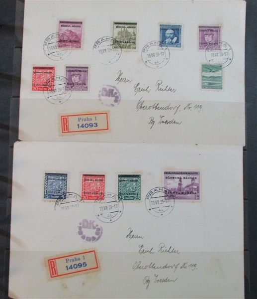 Czechoslovakia Wir Sind Frei Overprint Accumulation Stamps/Covers (Est $150-200)