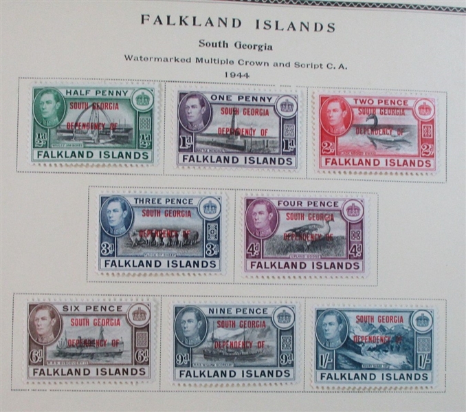 Falkland Islands Unused/Used Collection on Pages (Est $275-350)