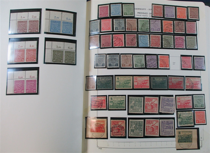 GDR DDR Used Collection in 5 KaBe Albums (Est $350-450)