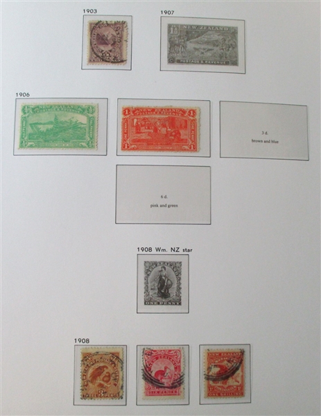New Zealand Collection in 3 Hingeless Davo Albums to 1995 (Est $500-600)