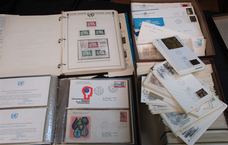 United Nations Collection, FDCs, Souvenir Cards to 1970