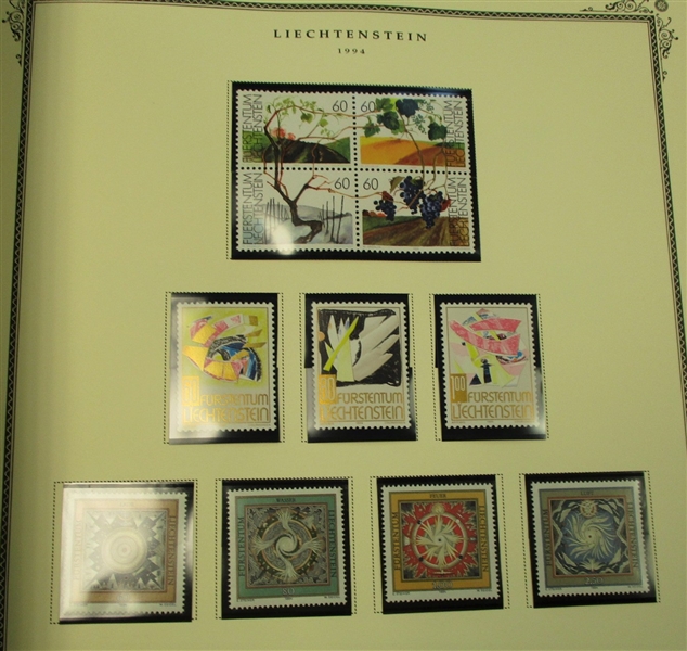 Liechtenstein Collection in Scott Specialty with Slipcase to 1995 (Est $100-150)