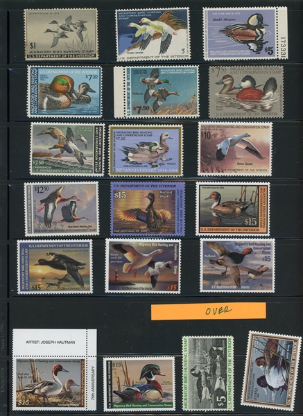 Federal Duck Mint Lot - Face over $200