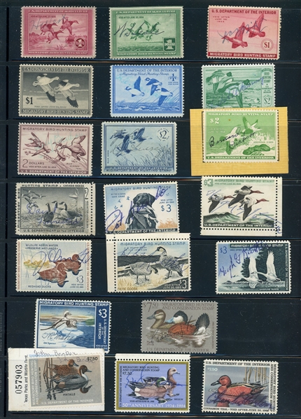 Flock of Used Federal Ducks on a Stockpage (SCV $535)