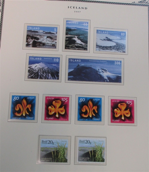 Iceland Wonderful Mint Collection in Scott Specialty Album to 2008 (Est $300-400)