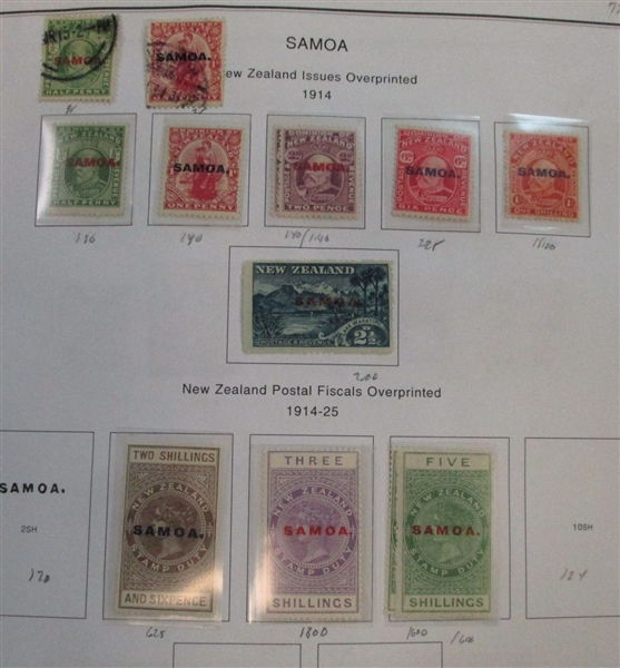 Samoa Mostly Mint Collection on Pages (Est $175-200) 