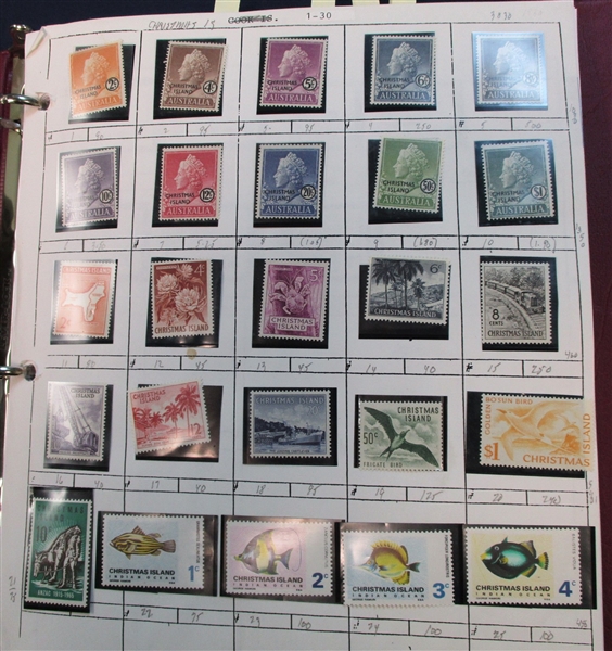 Christmas Island Mostly Mint Collection on Pages (Est $120-150)