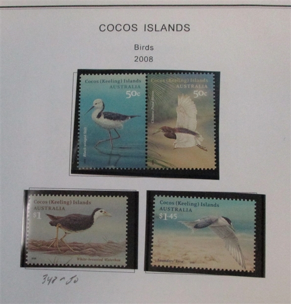 Cocos Islands Mostly Mint Collection on Pages (Est $100-150)