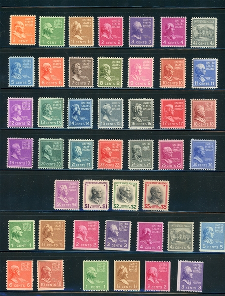 USA Scott 803-834, 839-851 MNH Complete Set, Prexies (SCV $164.75)