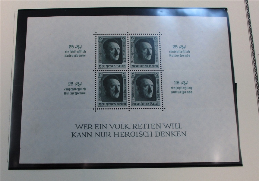 Germany Mint Third Reich Collection (1930's-40's) in Scott Specialty Album (Est $200-300)