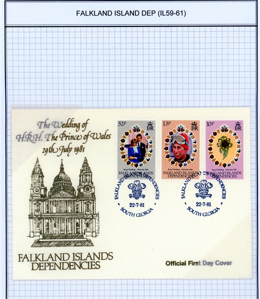 Falkland Islands Dependencies Mostly Mint Collection (SCV $450)