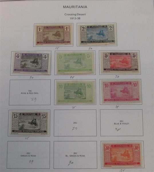 Mauritania Early To Modern Mint and Used Collection (Est $150-250)