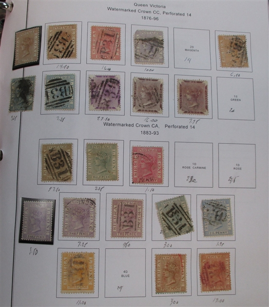 Sierra Leone Mostly Mint Collection (Est $350-450)