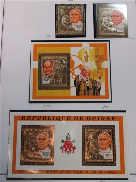 Guinea Collection on Album Pages in Binder to Late 1990's (Est $75-100)