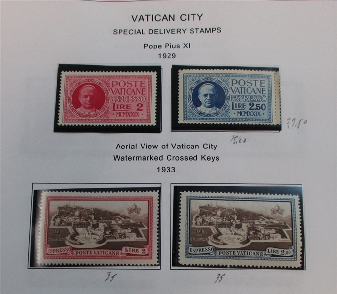 Vatican Mint and Used Collection (SCV $1900+)