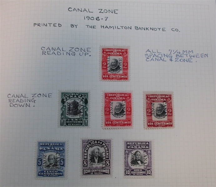 Advanced Canal Zone Collection in 2 Volumes (Est $2000-3000)