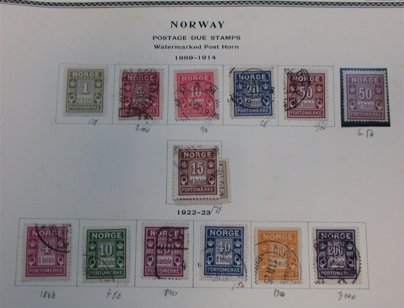 Norway Collection in Scott Specialty Album to 2015 (Est $600-800)