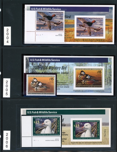 Federal Duck Mint and Used Accumulation to 2007 (Est $400-500) 